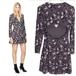 Aritzia Sunday Best FURST Floral Cutout Open Dress Skater Lined Long Sleeve  2